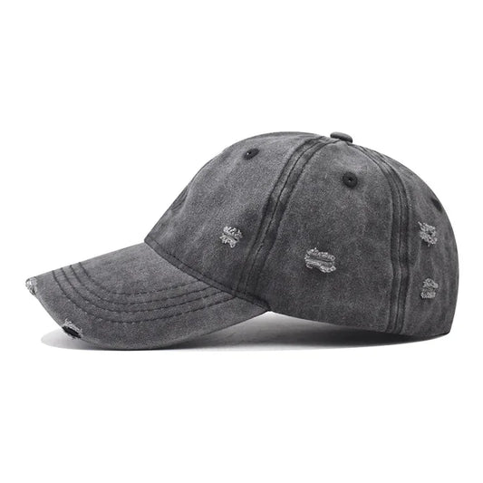 Distressed Baseball Cap Dad Hats for Men Women Vintage Washed Cotton