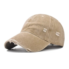 Distressed Baseball Cap Dad Hats for Men Women Vintage Washed Cotton