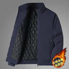 Autumn Winter New Jacket Men's Middle-Aged Large Size Loose Plus