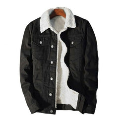 Super Soft Popular Lapel Buttons Jean Jacket Winter Men Jean Outerwear