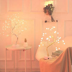 LED Mini Christmas Tree Fairy Lights with Copper Wire Garland