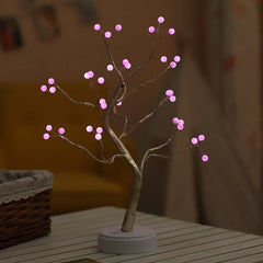 LED Mini Christmas Tree Fairy Lights with Copper Wire Garland