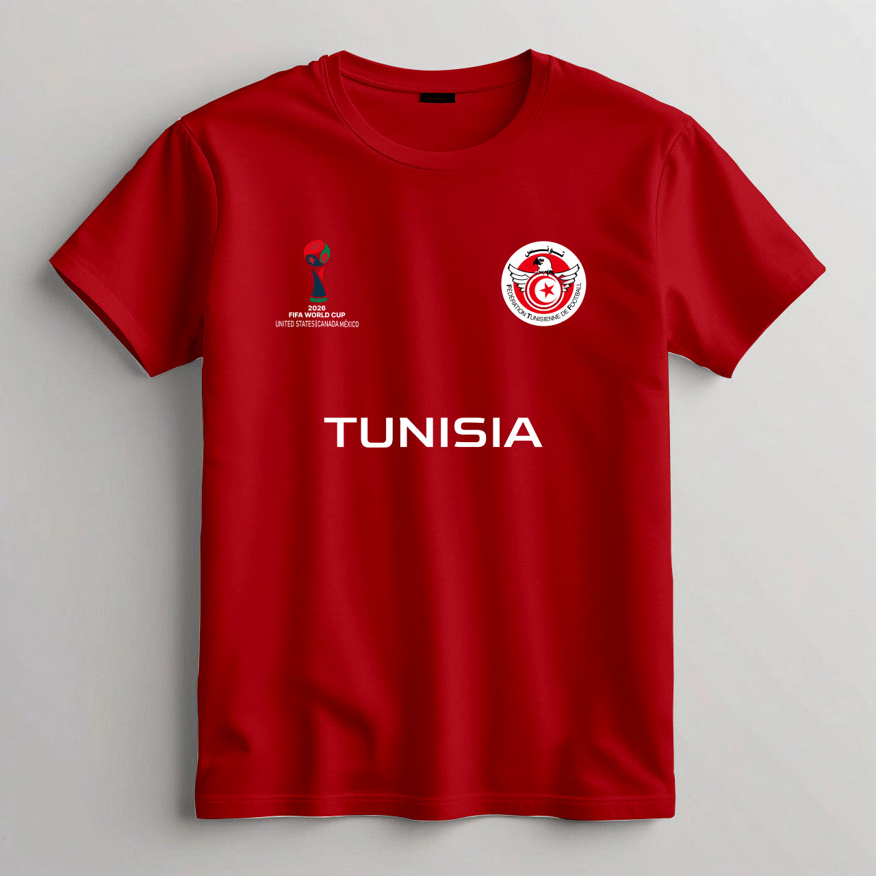Tunisia Football Team Fan T-Shirt – 2026 Football World Cup TShirt