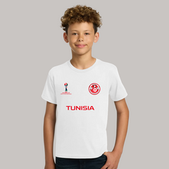 Tunisia Soccer Team Fan T-Shirt For Boys/Youth – 2026 Football World Cup TShirt