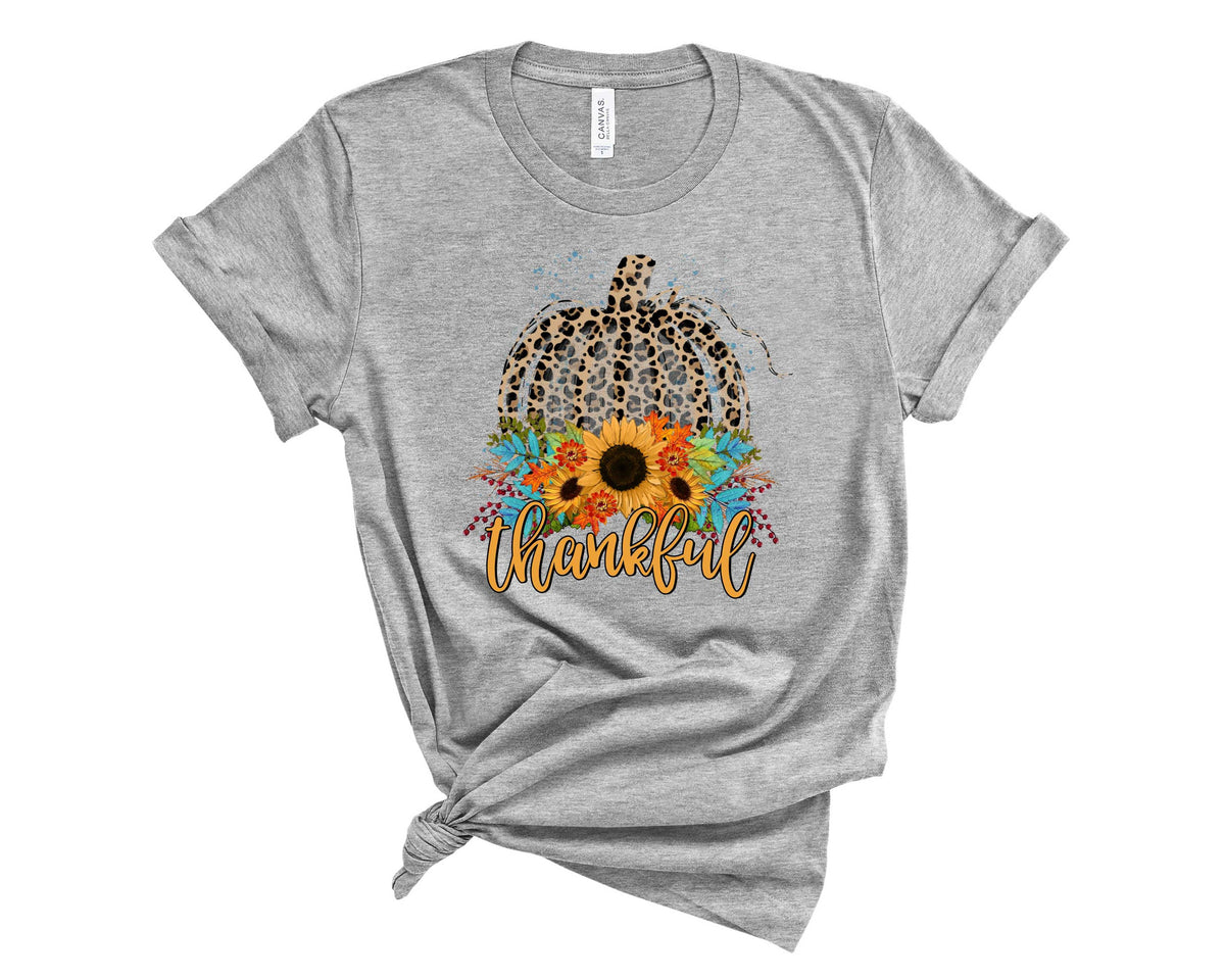 Thankful Leopard pumpkin - Graphic Tee