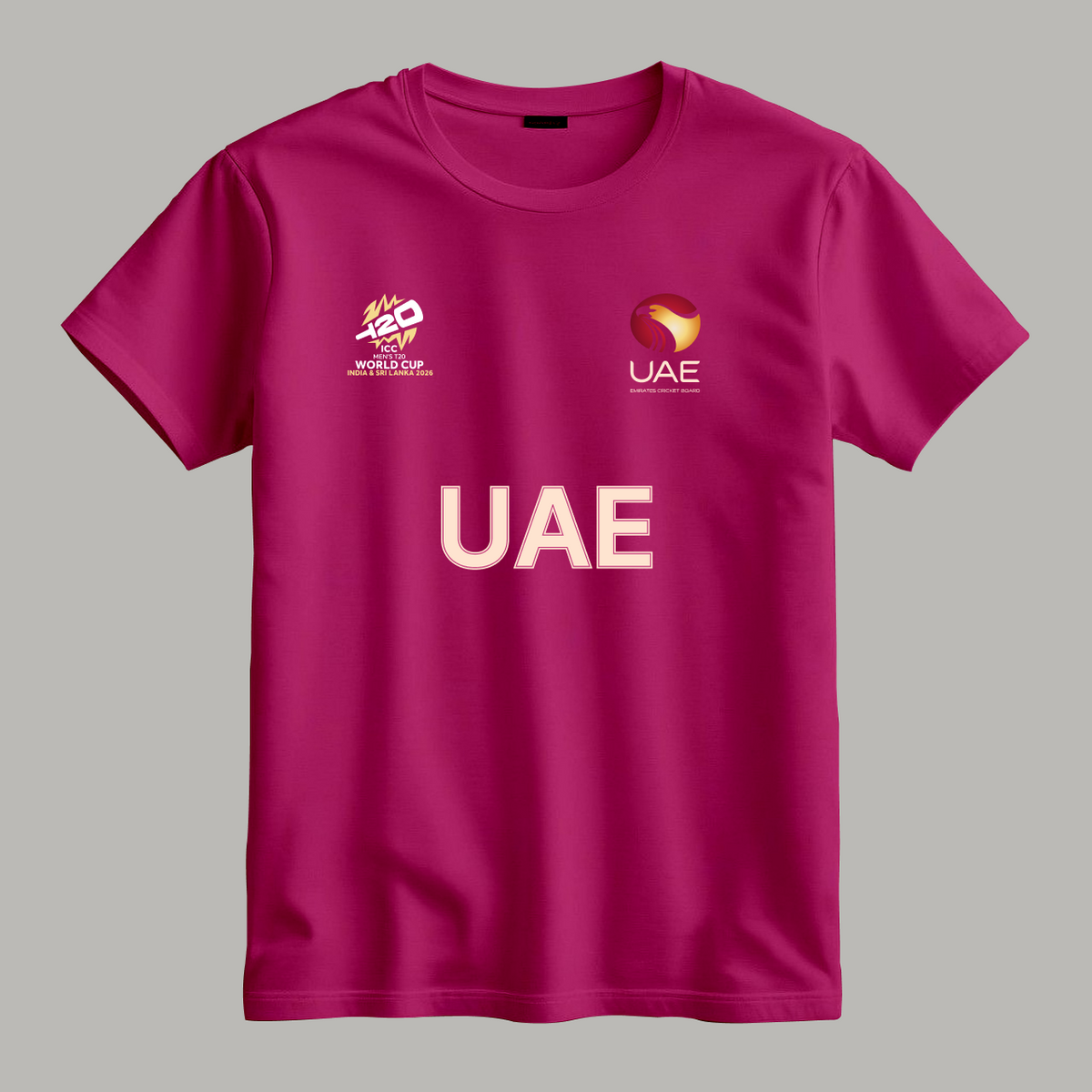 Cricket World Cup 2026 UAE Team Fan T-Shirt |  Male & Female Fan Jersey
