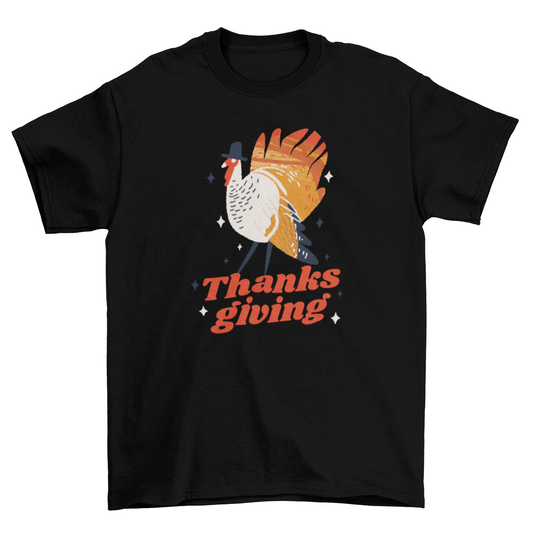 Funny Holiday Seasonal Food Bird Turkey Quote "Thanksgiving" Animal