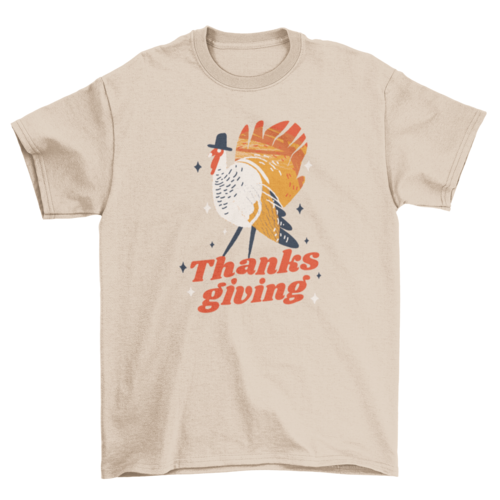 Funny Holiday Seasonal Food Bird Turkey Quote "Thanksgiving" Animal