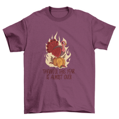 Anti thanksgiving quote t-shirt