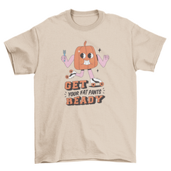 Cartoon pumpkin thanksgiving t-shirt