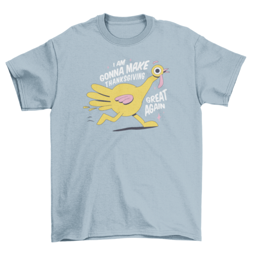 Thanksgiving turkey cartoon t-shirt