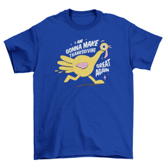 Thanksgiving turkey cartoon t-shirt