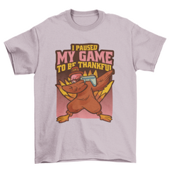 Gaming turkey Thanksgiving t-shirt design