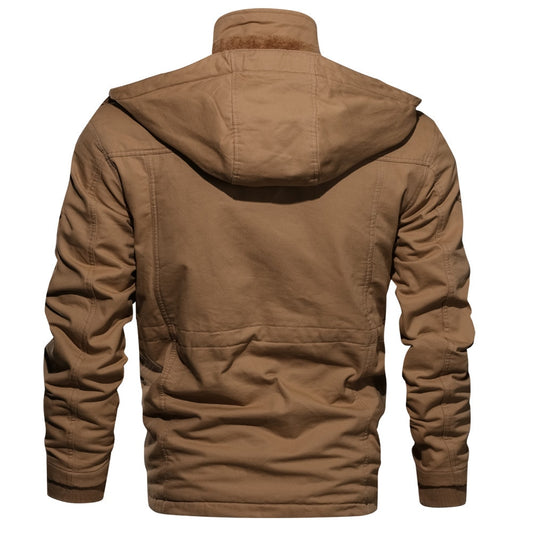 Winter Fleece Jacket Men Casual Thick Thermal Coat Army Pilot Jackets