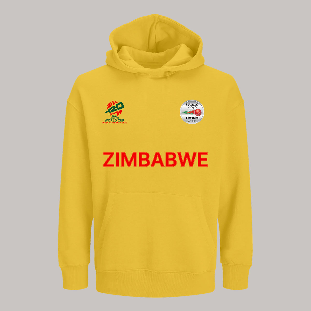 Zimbabwe Cricket Team Fan Jersey Hoodie for Cricket World Cup 2026  | Zimbabwe Cricket Team Male & Female Fan Hoodies