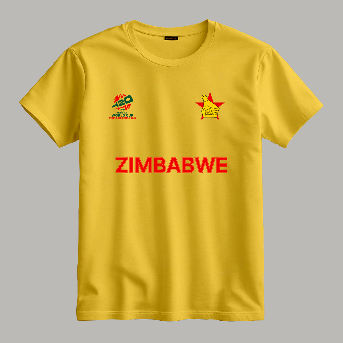 Cricket World Cup 2026 Zimbabwe Team Fan T-Shirt |  Male & Female Fan Jersey