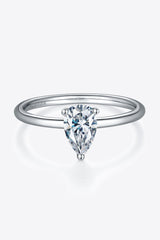 1 Carat Moissanite 925 Sterling Silver Solitaire Ring