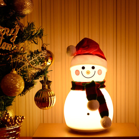 Christmas Snowman Music Night Light Rechargeable Portable