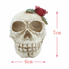 Skull Lamp Resin Ghost Skeleton Head LED Electronic Candle Light