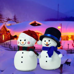 Christmas Snowman Music Night Light Rechargeable Portable