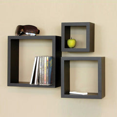 WILLART Wooden HANDICRAFTS Wall Hanging Shelf/Shelves Set of 3