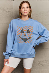 Simply Love Full Size Graphic Dropped Shoulder Sweatshirt