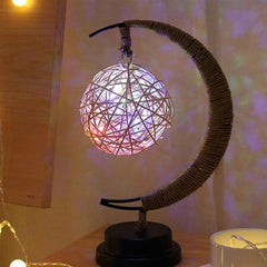 Half-Moon Fairy Light Lamp