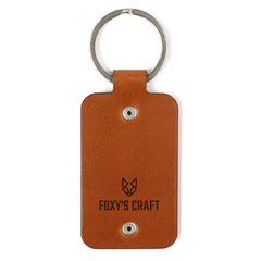 Leather keychain with stainless steel plate – Best mom ever