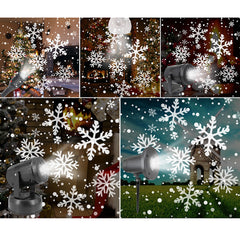 Christmas Snowflake LED Projector Lights Landscape