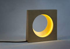 Beech Moon LED Lamp