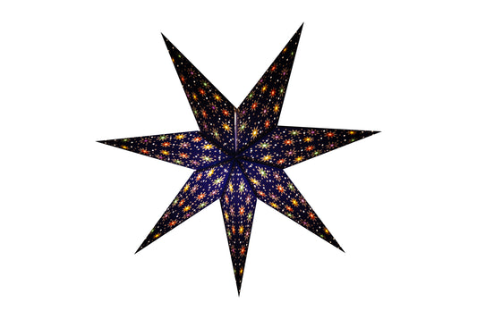 Spirit: Deep Blue - Handmade 7 Pointed Paper Star Lantern