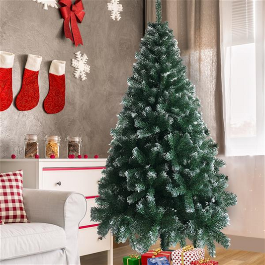 6FT Iron Leg White PVC 650 Branches Christmas Tree