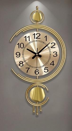 Iron Metal Hanging Wall Clock