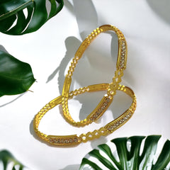 Modern Elegance Meets Classic Tradition: Indian Gold-Plated Bangles