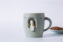 Creative Handmade Cute Dog Ceramic Mug