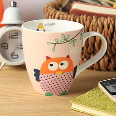 Owl Llarge Drink Ceramic Cup