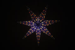 Spirit: Deep Blue - Handmade 7 Pointed Paper Star Lantern