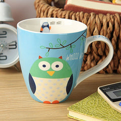 Owl Llarge Drink Ceramic Cup