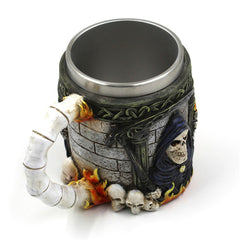 Skeleton Death Stainless Steel Skull Mug