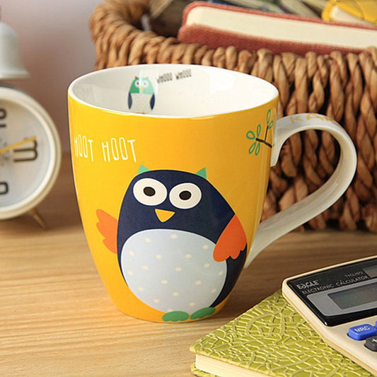 Owl Llarge Drink Ceramic Cup