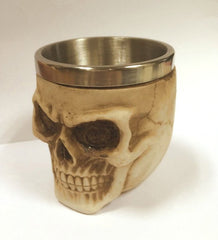 Stainless Steel Skull Wineglass