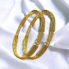 Modern Elegance Meets Classic Tradition: Indian Gold-Plated Bangles