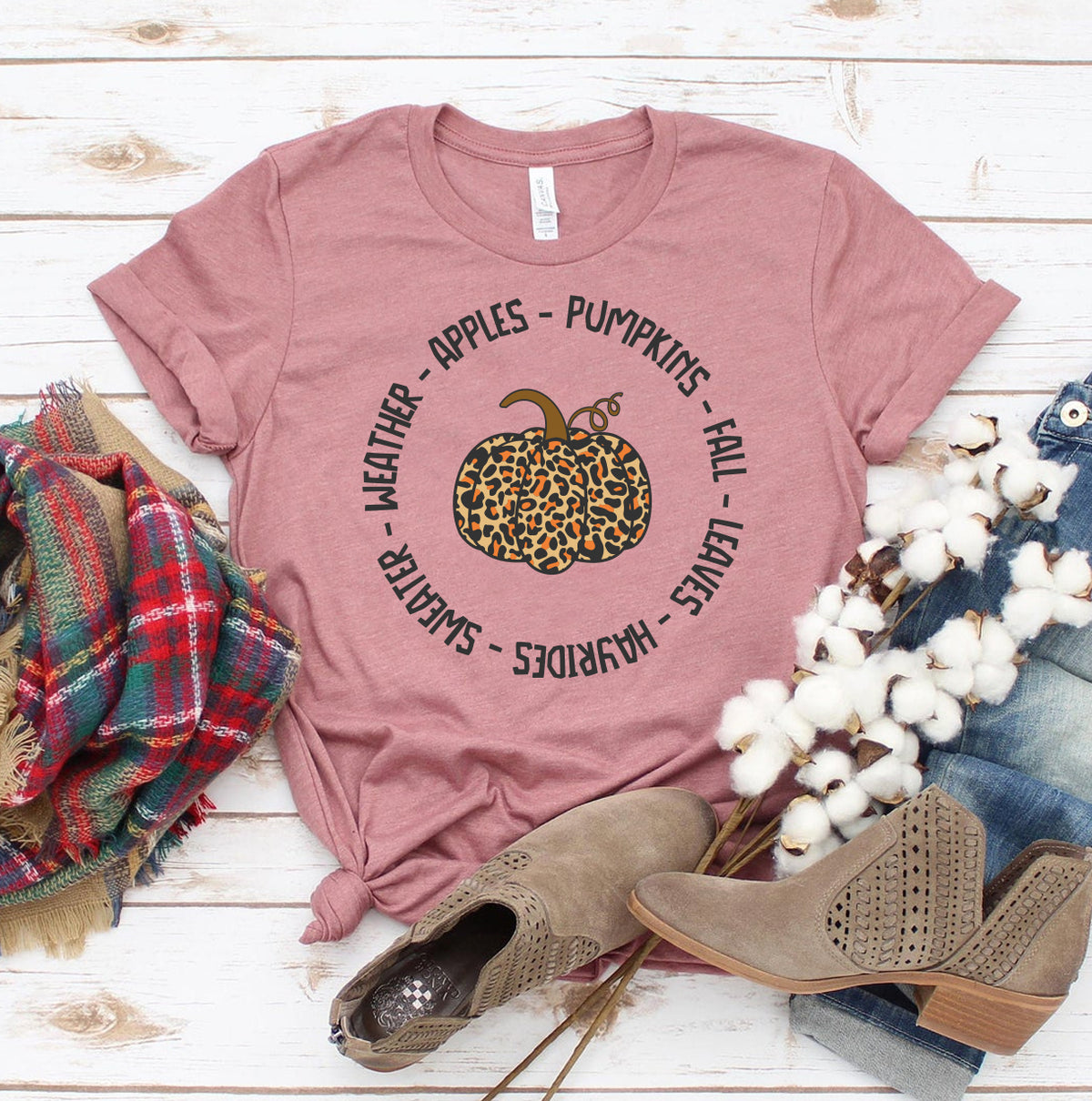 Weather Apples Pumpkins Fall T-shirt