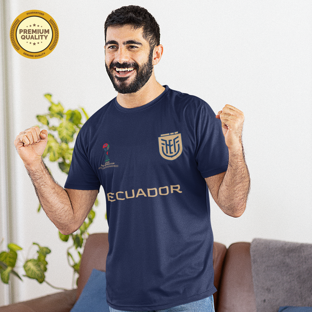 Ecuador Football Team Fan T-Shirt – 2026 Football World Cup TShirt