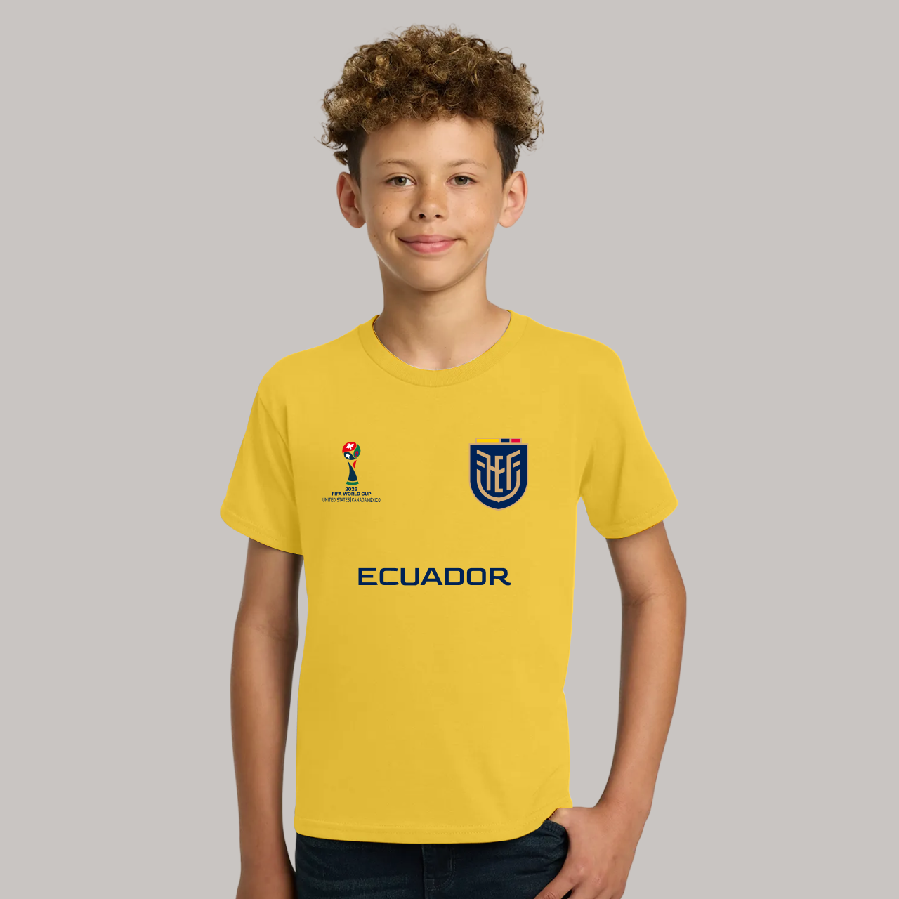 Ecuador Soccer Team Fan T-Shirt For Boys/Youth – 2026 Football World Cup TShirt