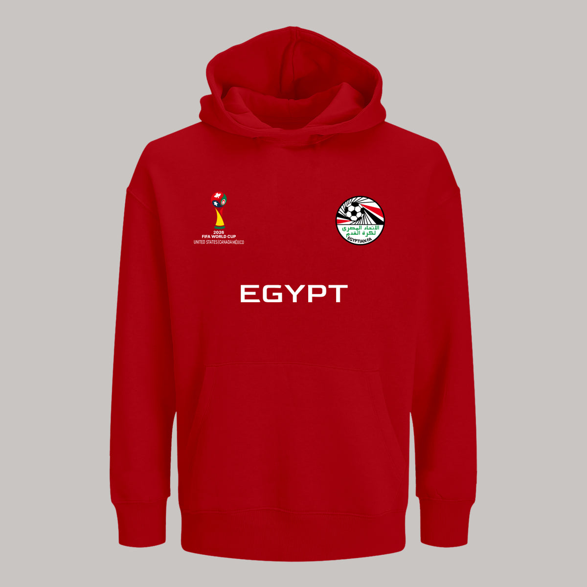 Egypt Soccer Team Fan Hoodie – 2026 World Cup Football Sweatshirt