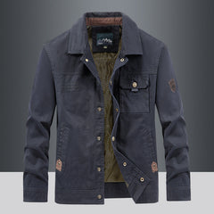 Men's Outdoor Jacket Short Coat With Multiple Pockets