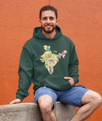 Indian Culture Hoodies, India Map Hoodie, India Flag Hoodies, Gift For Boyfriend Made In India