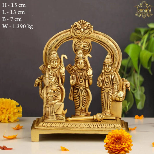 6"BRASS RAM DARBAR STATUE (BRT-543)