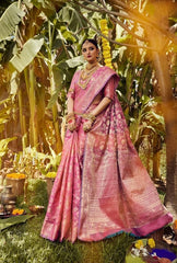 Pink Deginer Saree